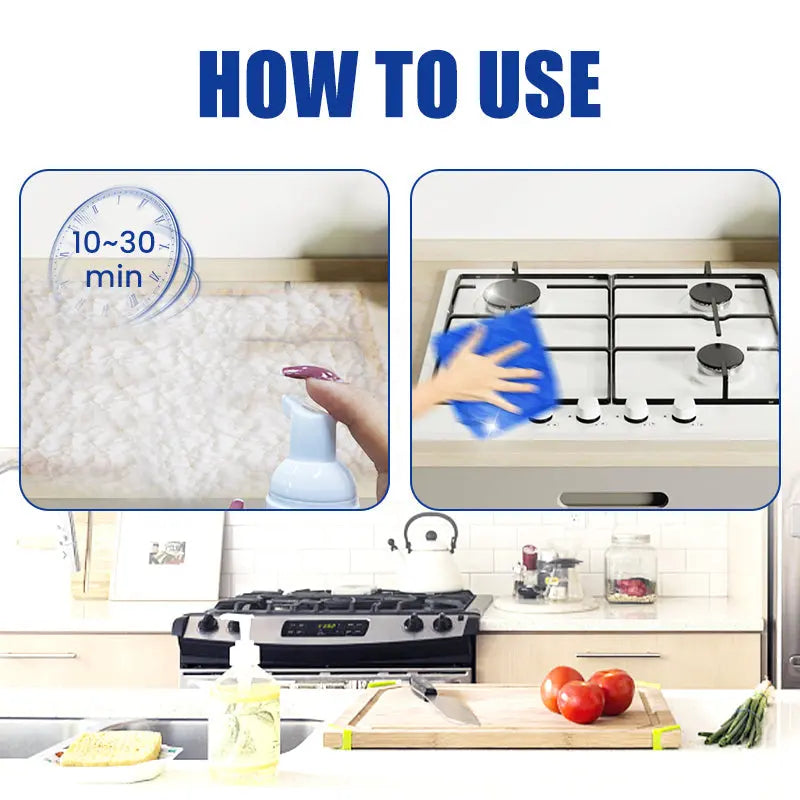 （🔥Hot sale up to 64% off🔥）Heavy-Duty Kitchen Foaming Degreaser & Cleaner