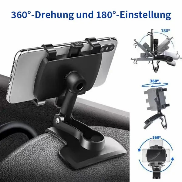 🛒2024 True Upgraded🔥360°Einstellbare Auto-Dashboard-Handyhalter